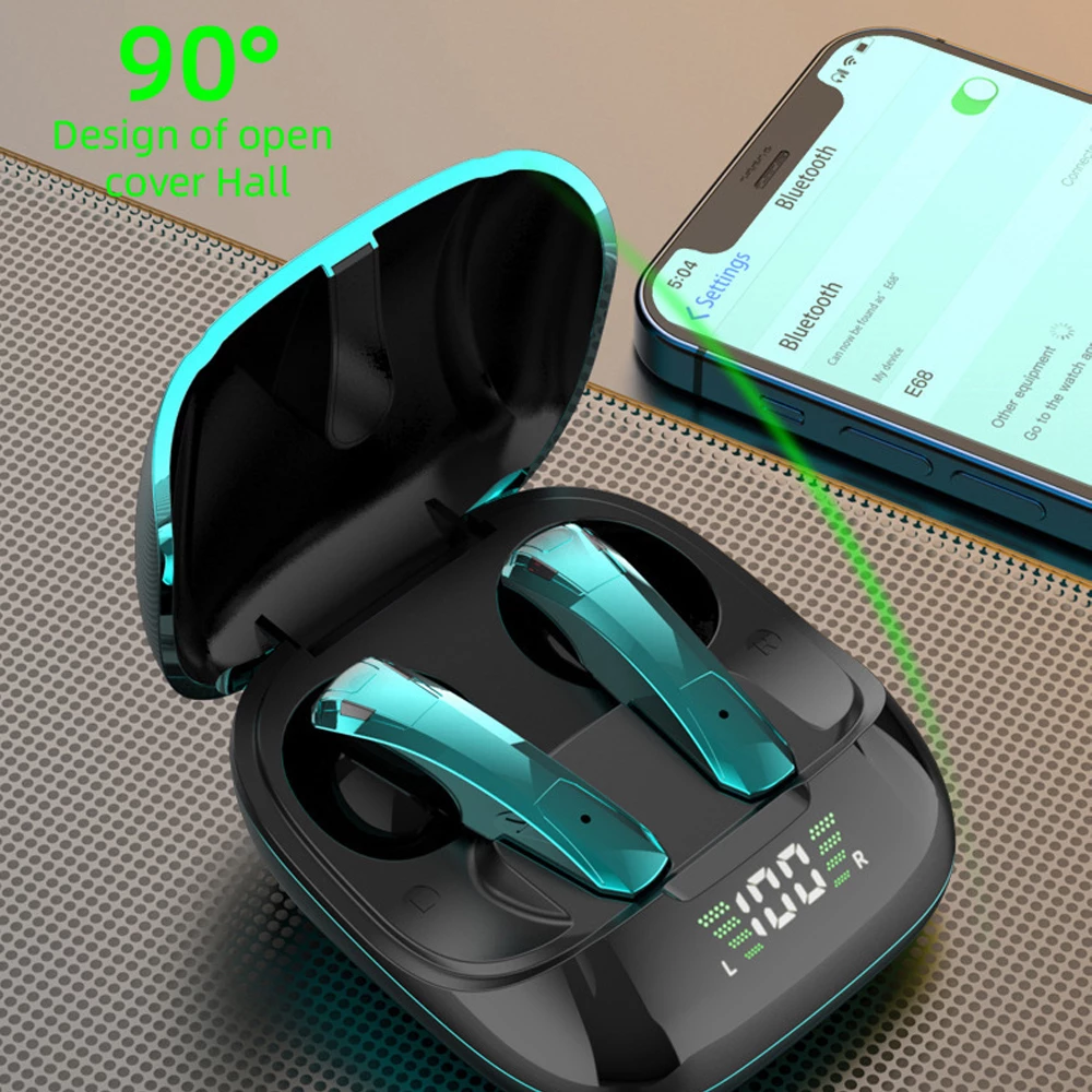 wireless tws gaming bluetooth 5.0 earphones with micro | dropsona - neutral - material texture