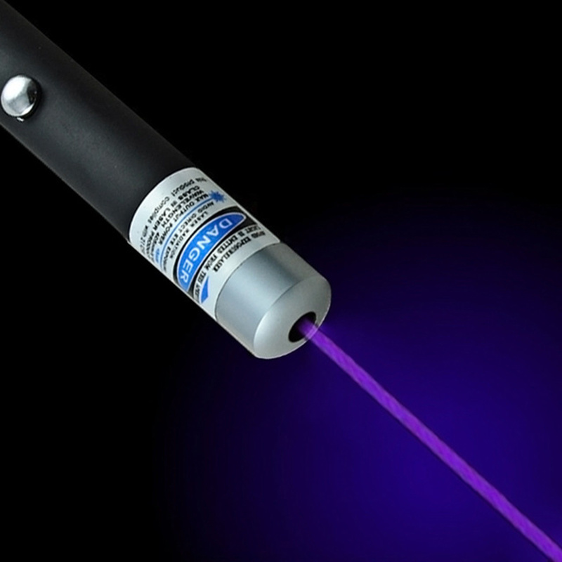 purple blue beam light visible 5mw 405nm laser pointer | dropsona - neutral - size reference