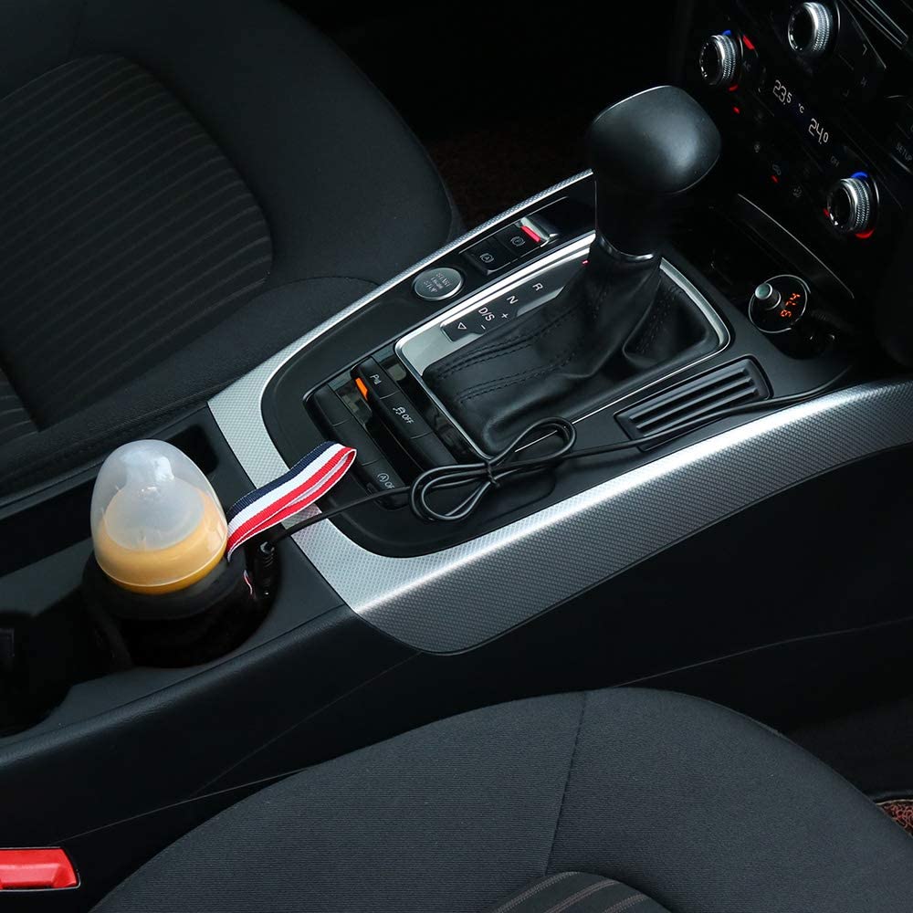 baby bottle warmer car moveable usb cup heating | dropsona - neutral - front view