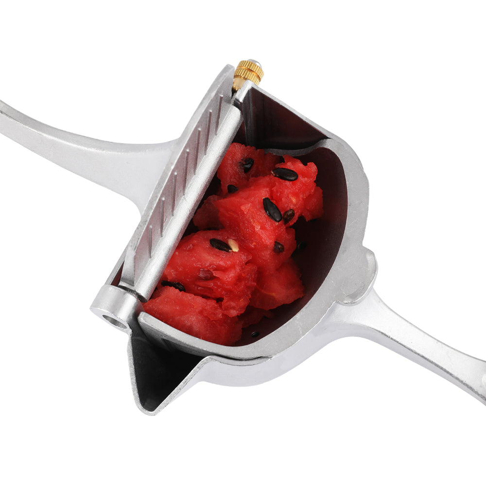 aluminum alloy hand pressure juicer manual juice squee | dropsona - neutral - close-up detail