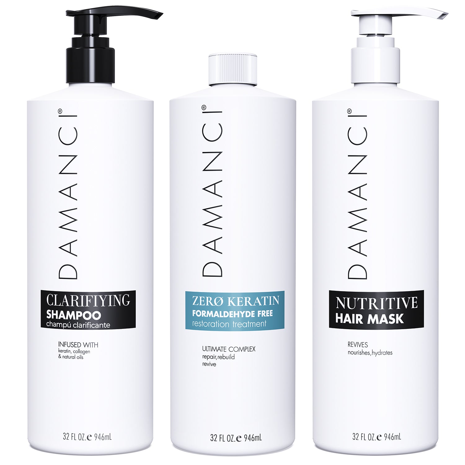 zerø keratin revival kit – anti-frizz | formaldehyde f dropsona - neutral - front view
