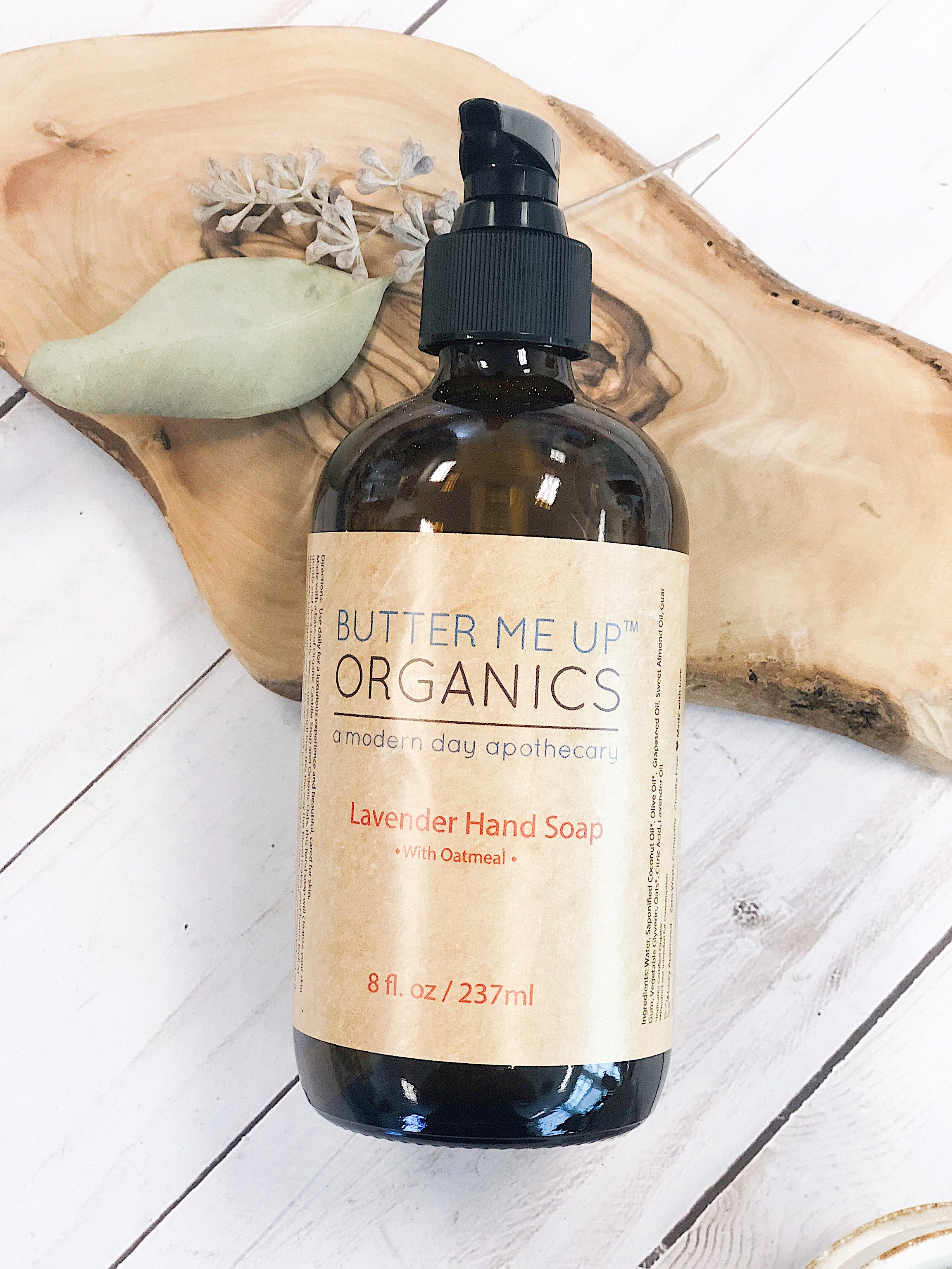organic oatmeal hand soap – tired of those soaps | dropsona - neutral - front view