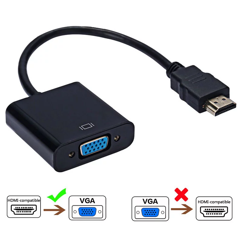 1080p hdmi-compatible to vga adapter for xbox ps4 pc | dropsona - neutral - close-up detail