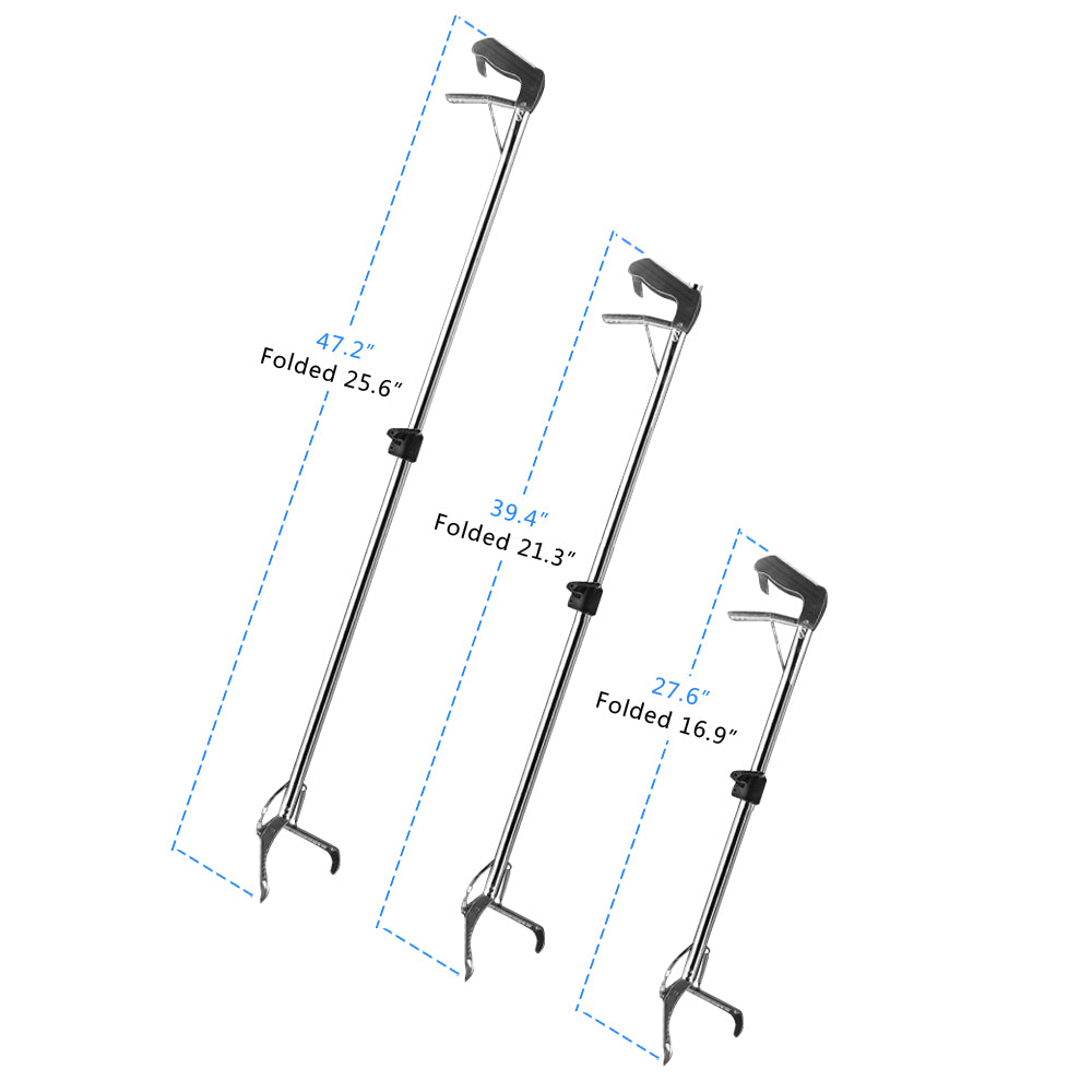 100cm foldable stainless steel snake clamp catch | dropsona - neutral - usage example