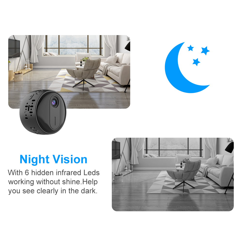 2mp 1080p hd wifi camera smart home security mini camc | dropsona - neutral - material texture