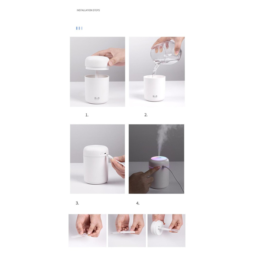 portable air humidifier aroma essential oil diffuser f | dropsona - neutral - usage example