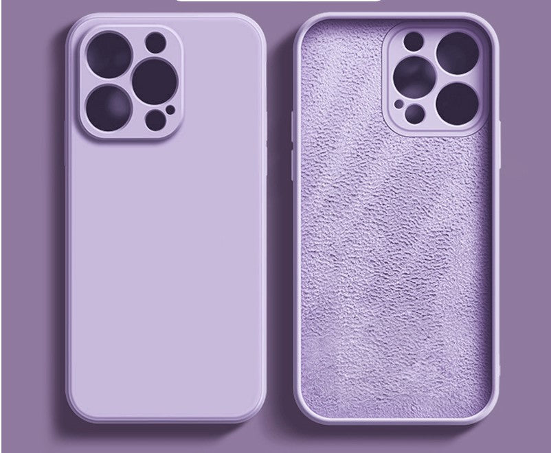 liquid silicone sofe shell phone cover iphone 14 | dropsona - neutral - material texture