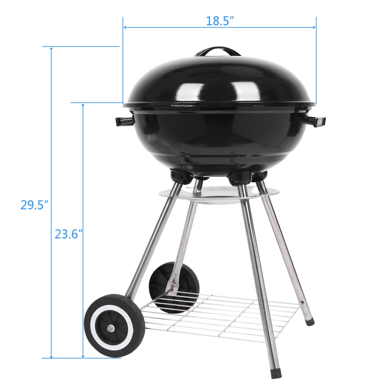 18 inch apple charcoal stove bbq grill for outdoor coo | dropsona - neutral - material texture