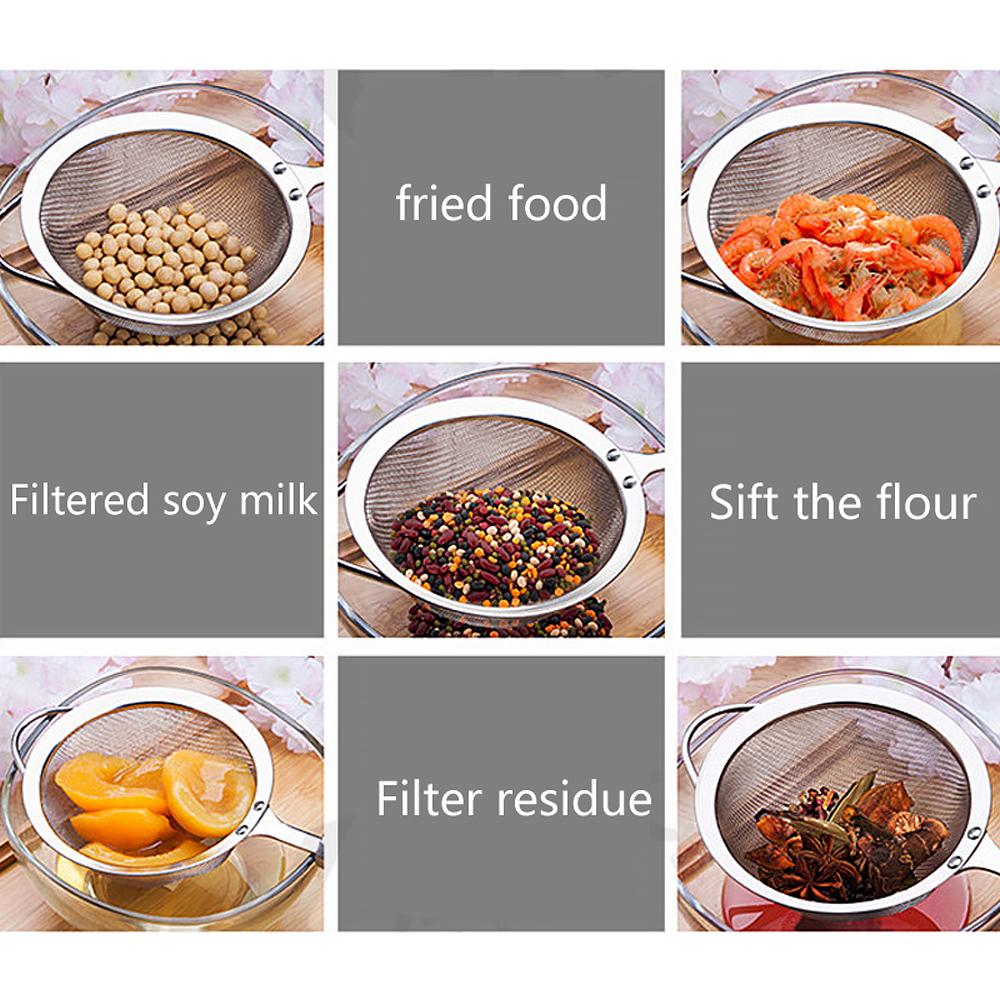 stainless steel 3 in 1 liquid colanders set – stainles | dropsona - neutral - close-up detail