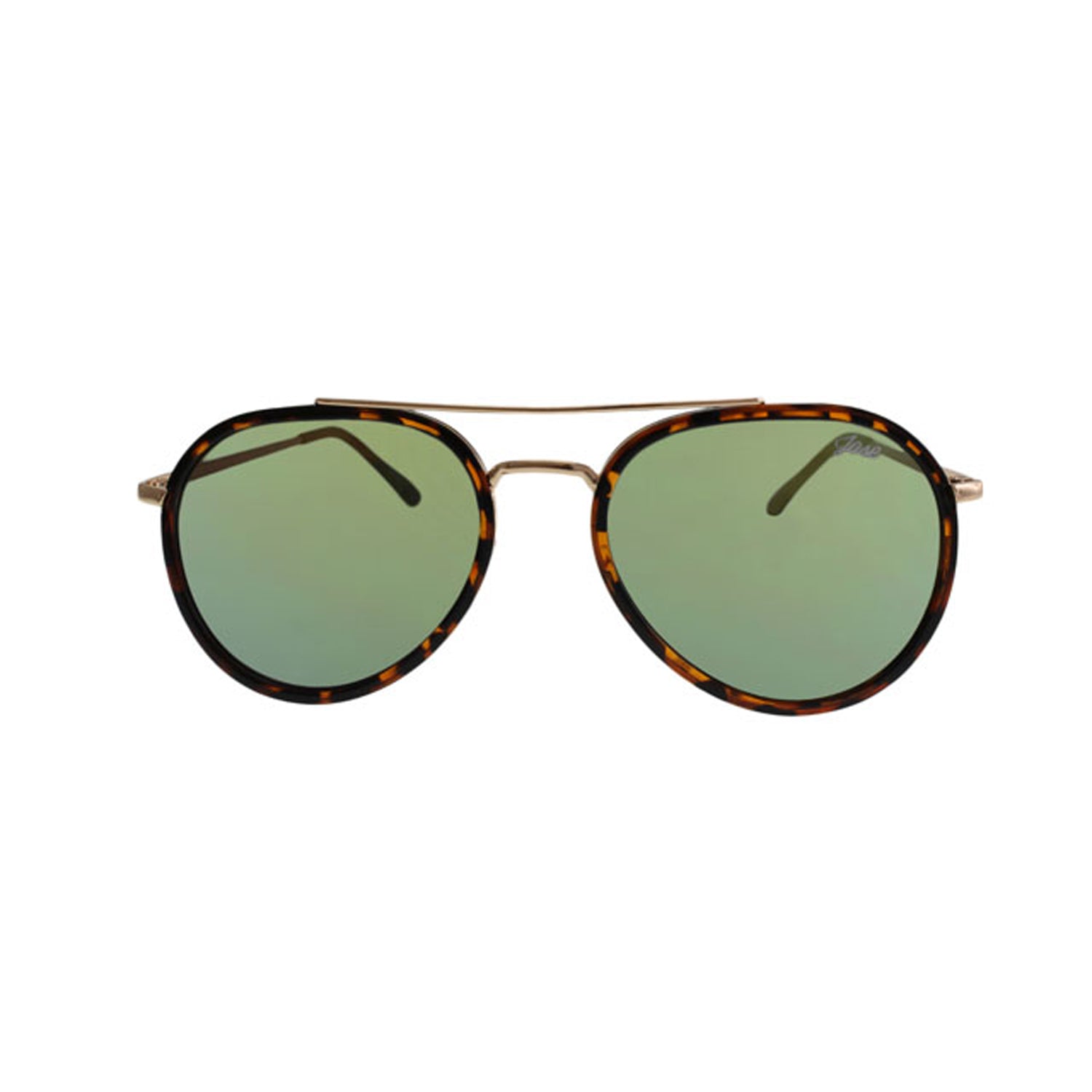 jase new york stark sunglasses in havana – yo | dropsona - neutral - front view