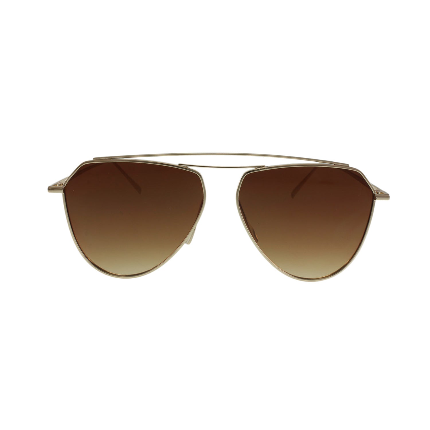 jase new york jonas sunglasses in gold – | dropsona - neutral - front view