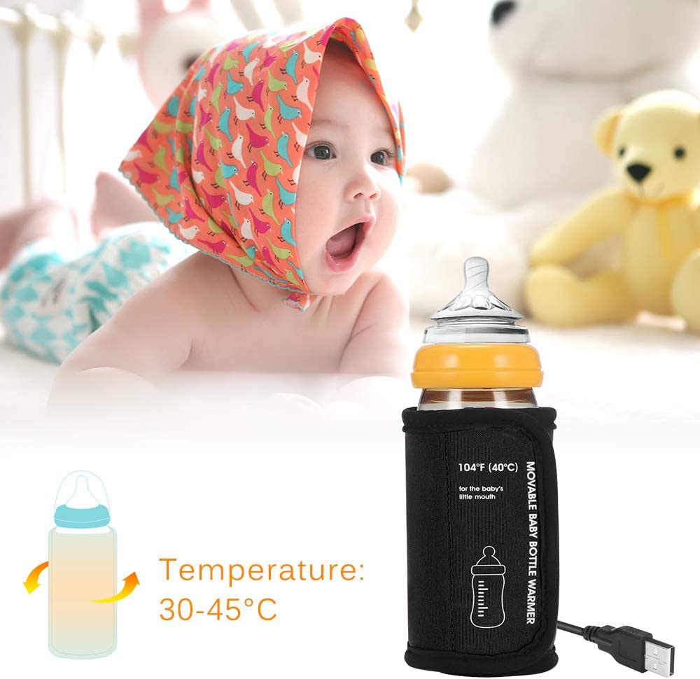 baby bottle warmer car moveable usb cup heating | dropsona - neutral - material texture