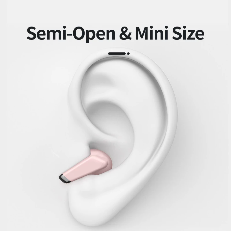 led display tap control true wireless earphones blueto | dropsona - neutral - material texture