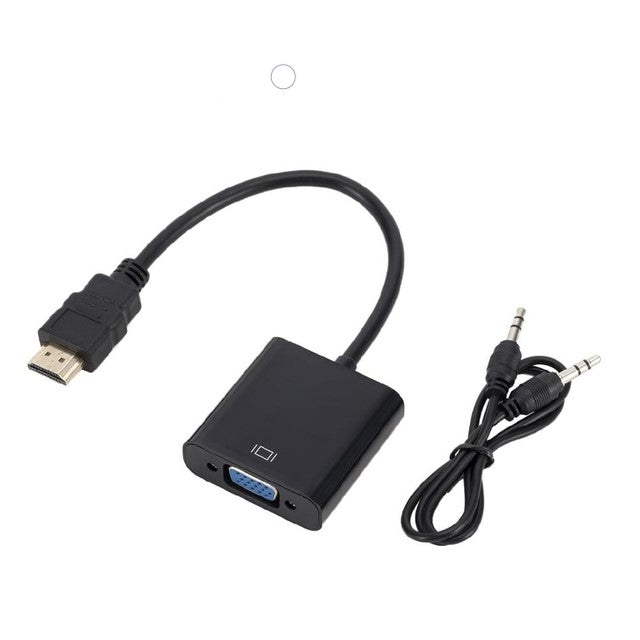 1080p hdmi-compatible to vga adapter for xbox ps4 pc | dropsona - neutral - everyday use