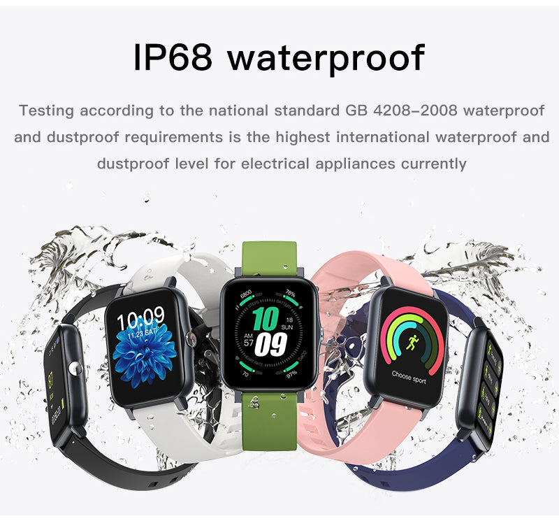 full screen ip68 waterproof ultra-thin smartwatch – he | dropsona - neutral - usage example