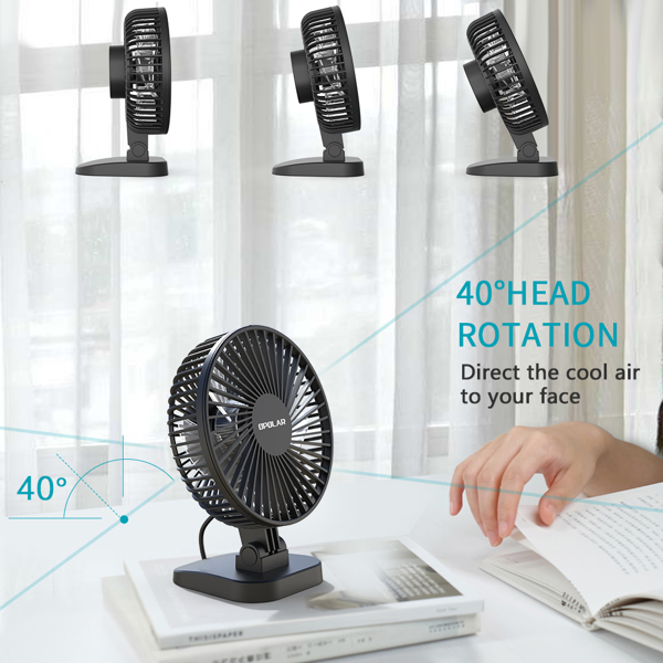 3 speeds mini portable usb desk fan – description: 【sm | dropsona - neutral - close-up detail