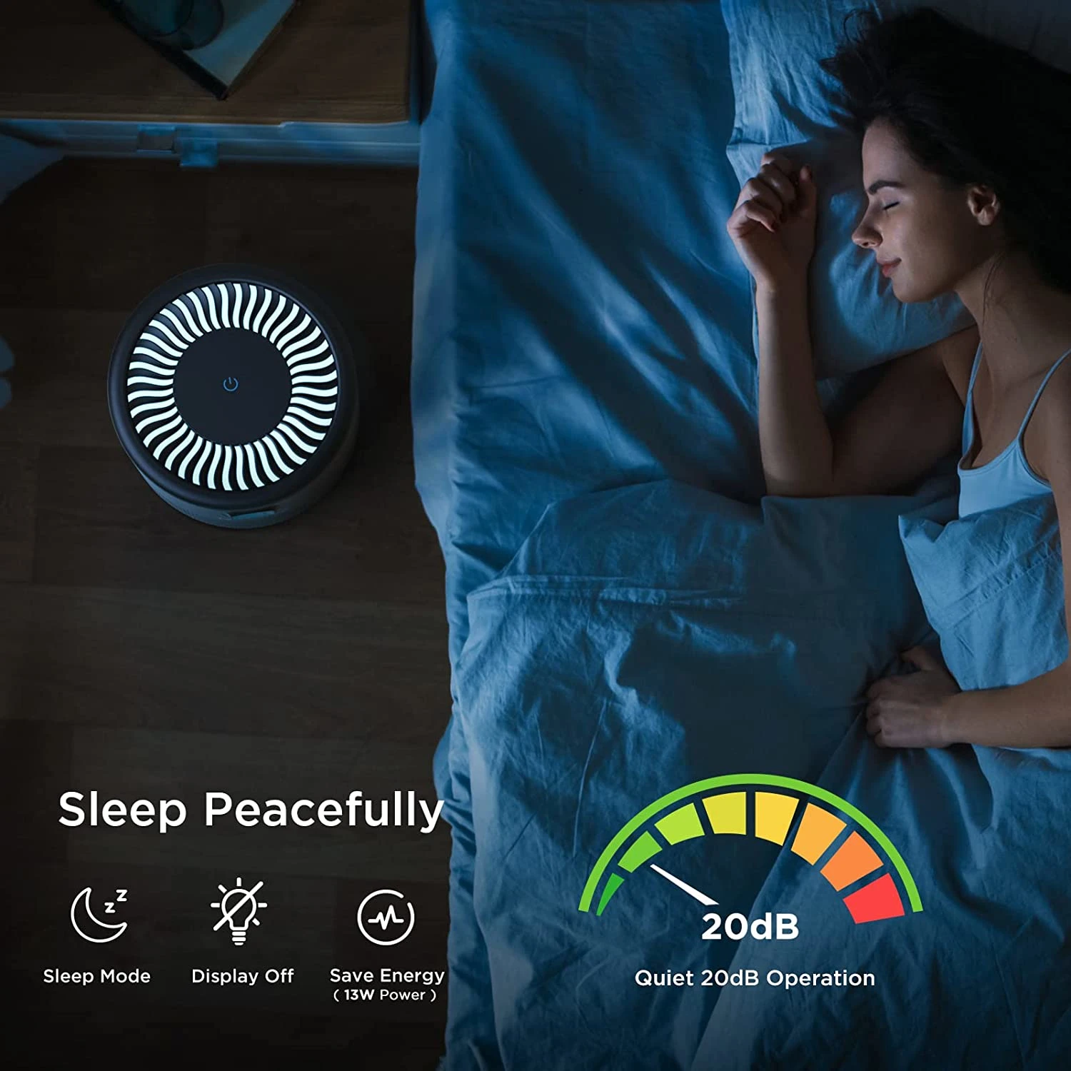 koios air purifiers for bedroom home h13 hepa filter p | dropsona - neutral - usage example