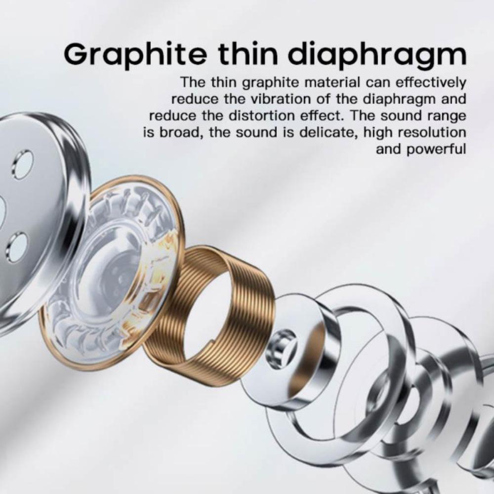 ninja dragon power bass touch bluetooth 5.0 t22pro ear | dropsona - neutral - close-up detail