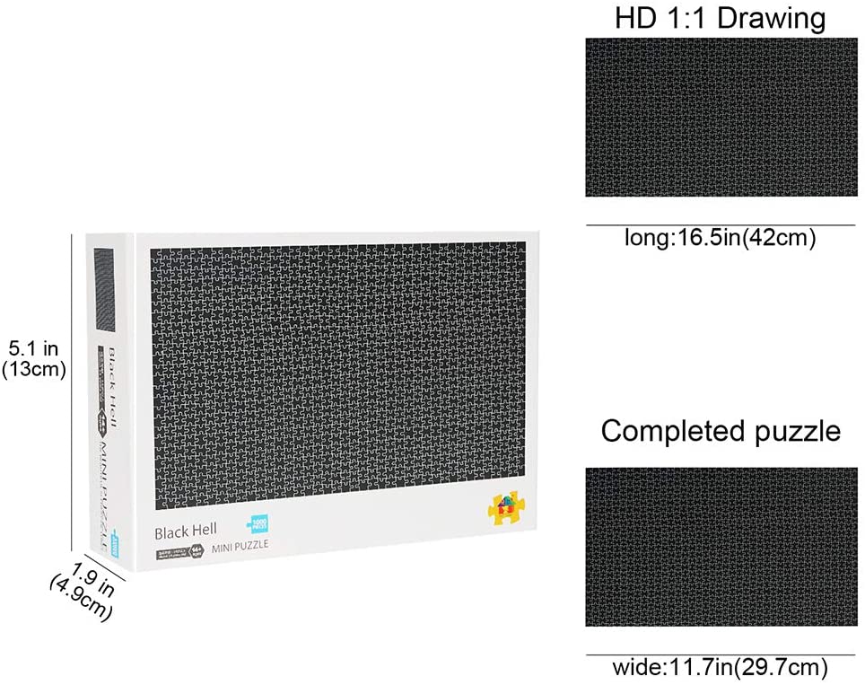 1000 pieces hell puzzle for adults kids – | dropsona - neutral - front view
