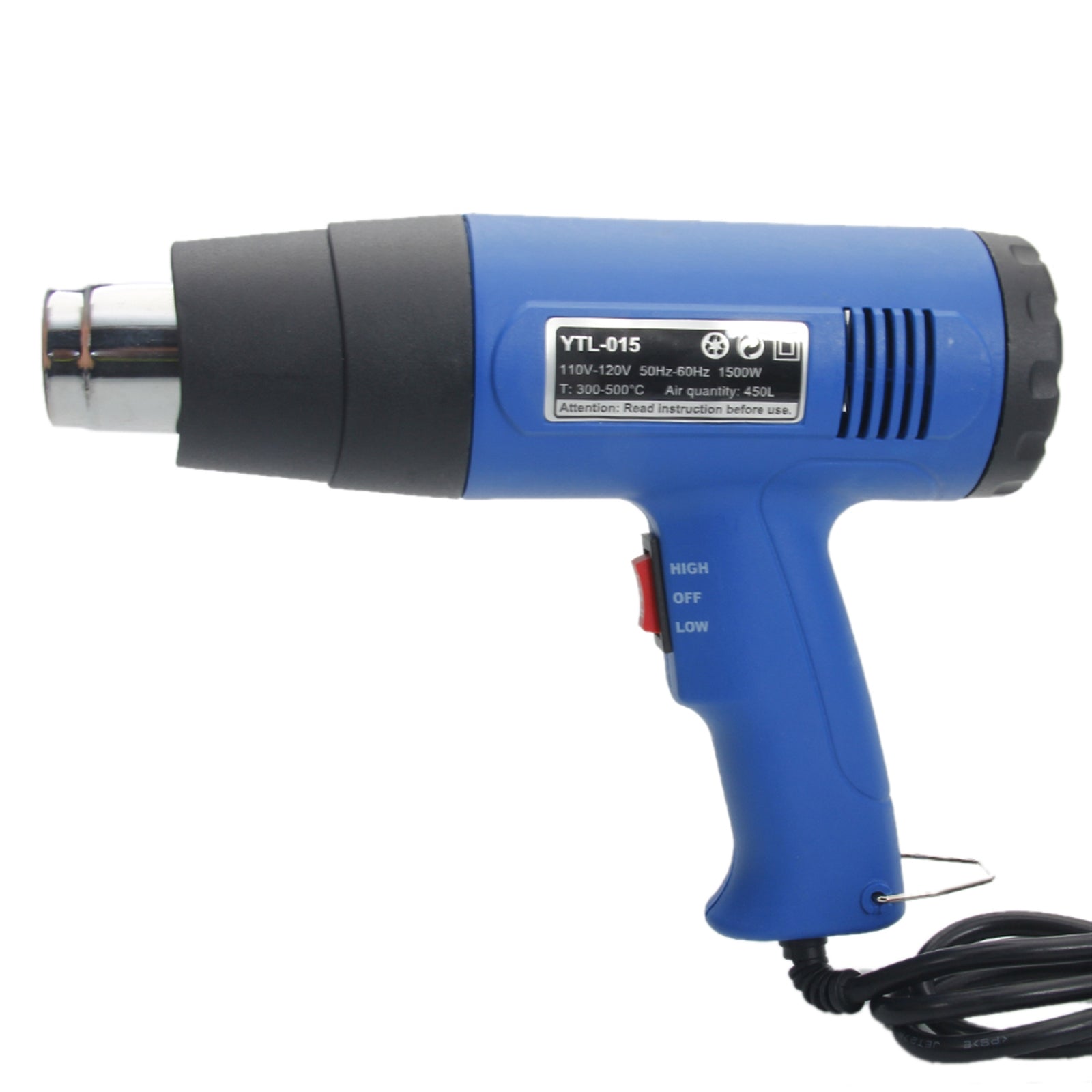 1500w 110v dual-temperature heat gun with 4pcs concent | dropsona - neutral - usage example