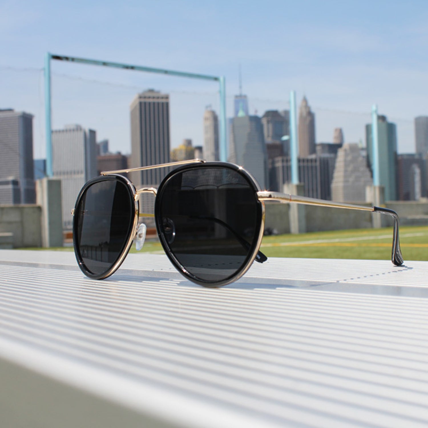jase new york stark sunglasses in black – yor | dropsona - neutral - material texture