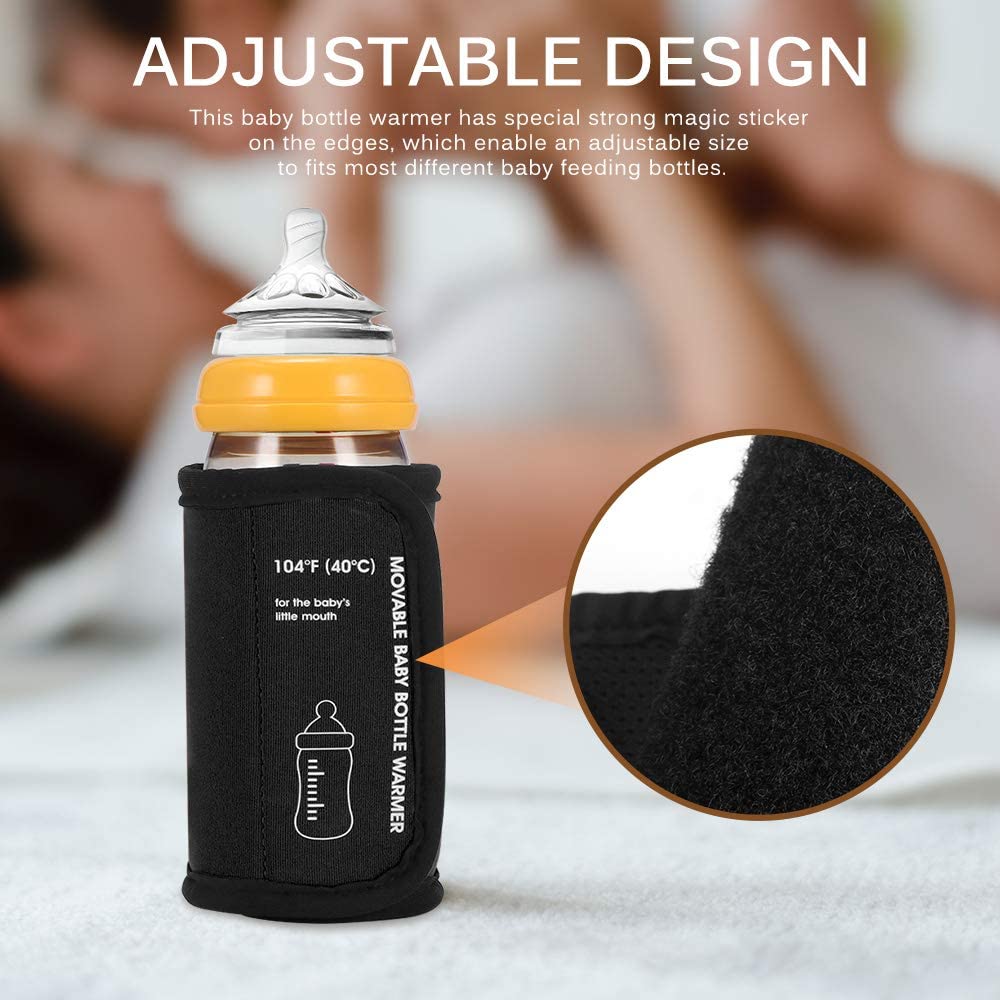 baby bottle warmer car moveable usb cup heating | dropsona - neutral - size reference