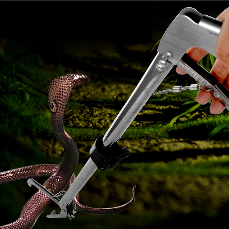 100cm foldable stainless steel snake clamp catch | dropsona - neutral - front view