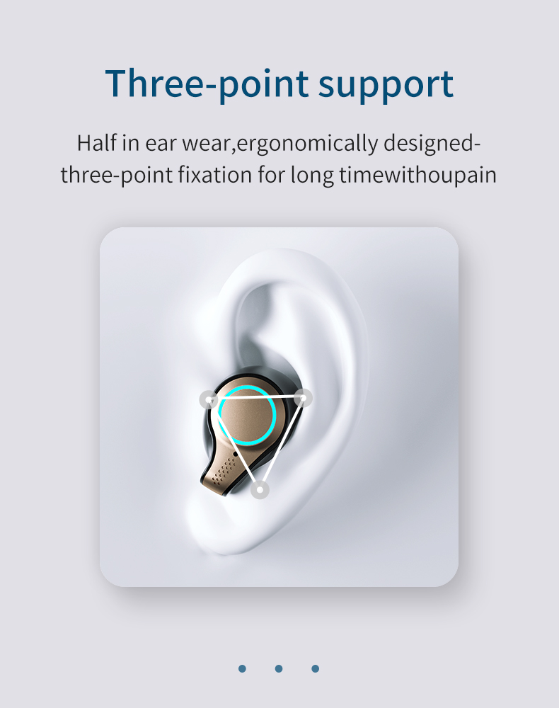 large capacity wireless earbuds sports bluetooth tws h | dropsona - neutral - size reference