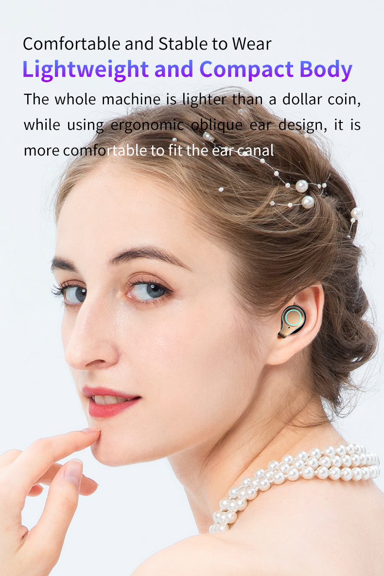 large capacity wireless earbuds sports bluetooth tws h | dropsona - neutral - usage example