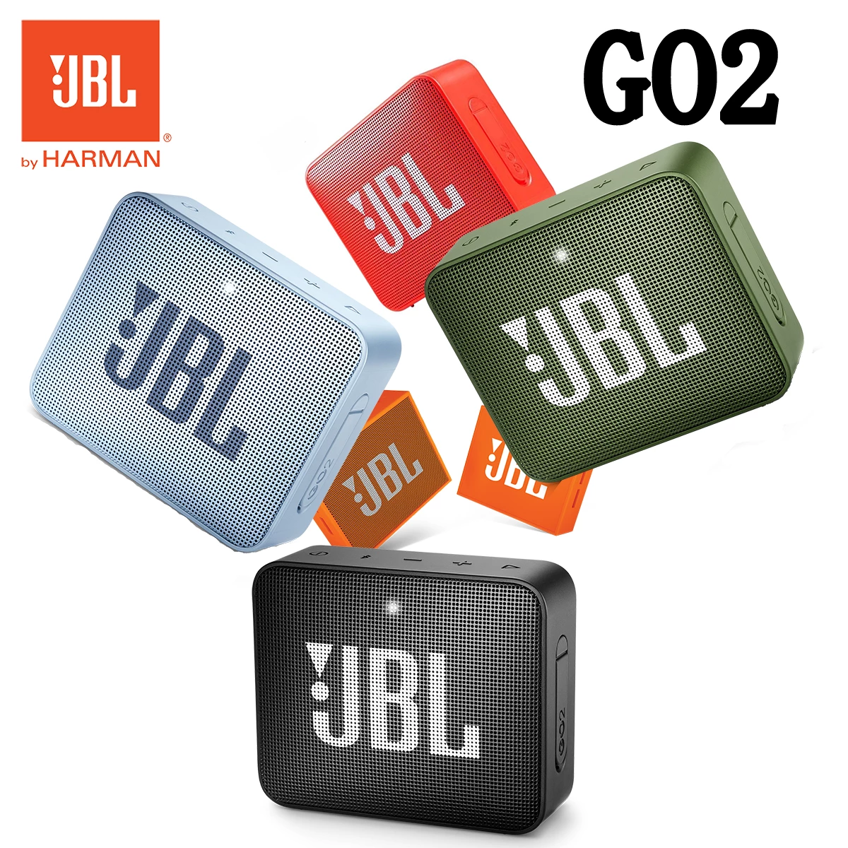 ipx7 waterproof jbl go 2 wireless bluetooth speaker fo | dropsona - neutral - everyday use
