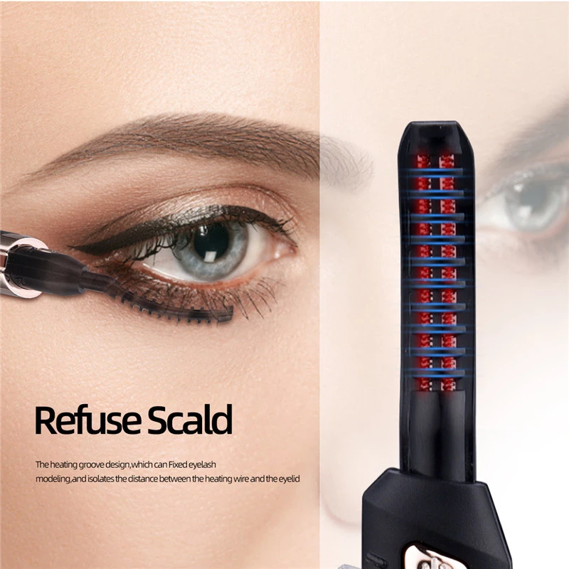 electric eyelash curler temperature adjustable quick h | dropsona - neutral - close-up detail