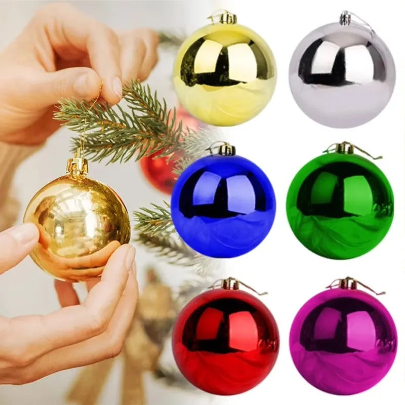 10cm electroplated plastic christmas ornament shiny | dropsona - neutral - everyday use