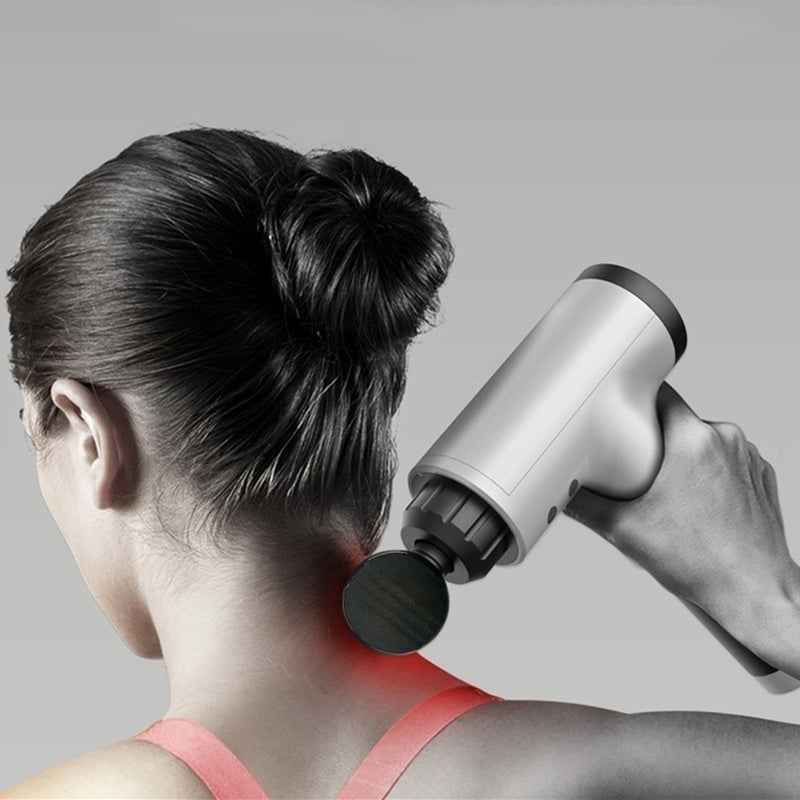 massage gun tissue massager muscle therapy | dropsona - neutral - close-up detail