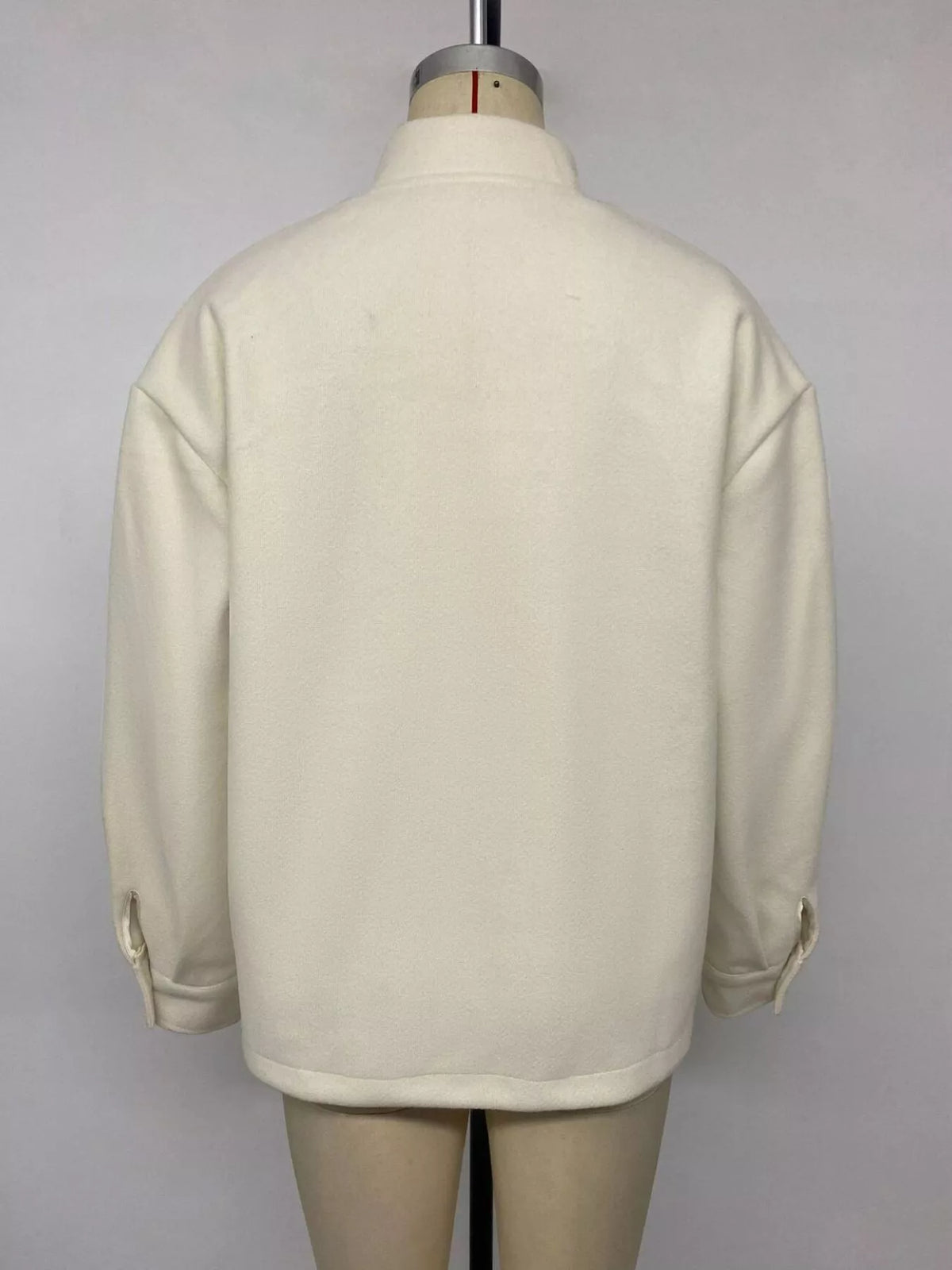 frog button dropped shoulder jacket – buttoned | dropsona - neutral - usage example