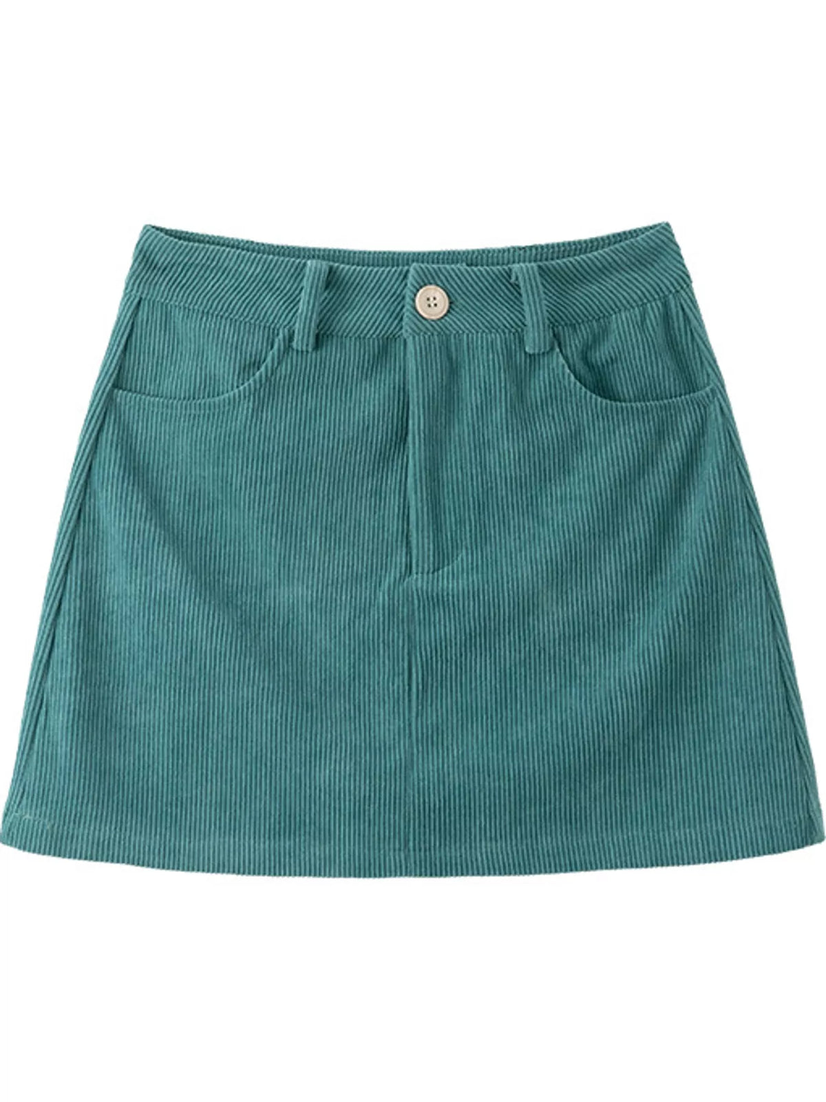 corduroy high-waisted mini skirt | dropsona polyester 100% - neutral - usage example