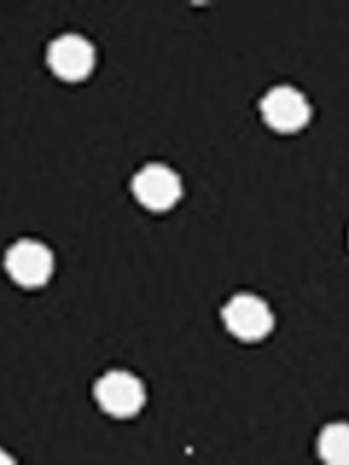 polka dot long sleeve ruffle hem mini dress | dropsona - neutral - close-up detail