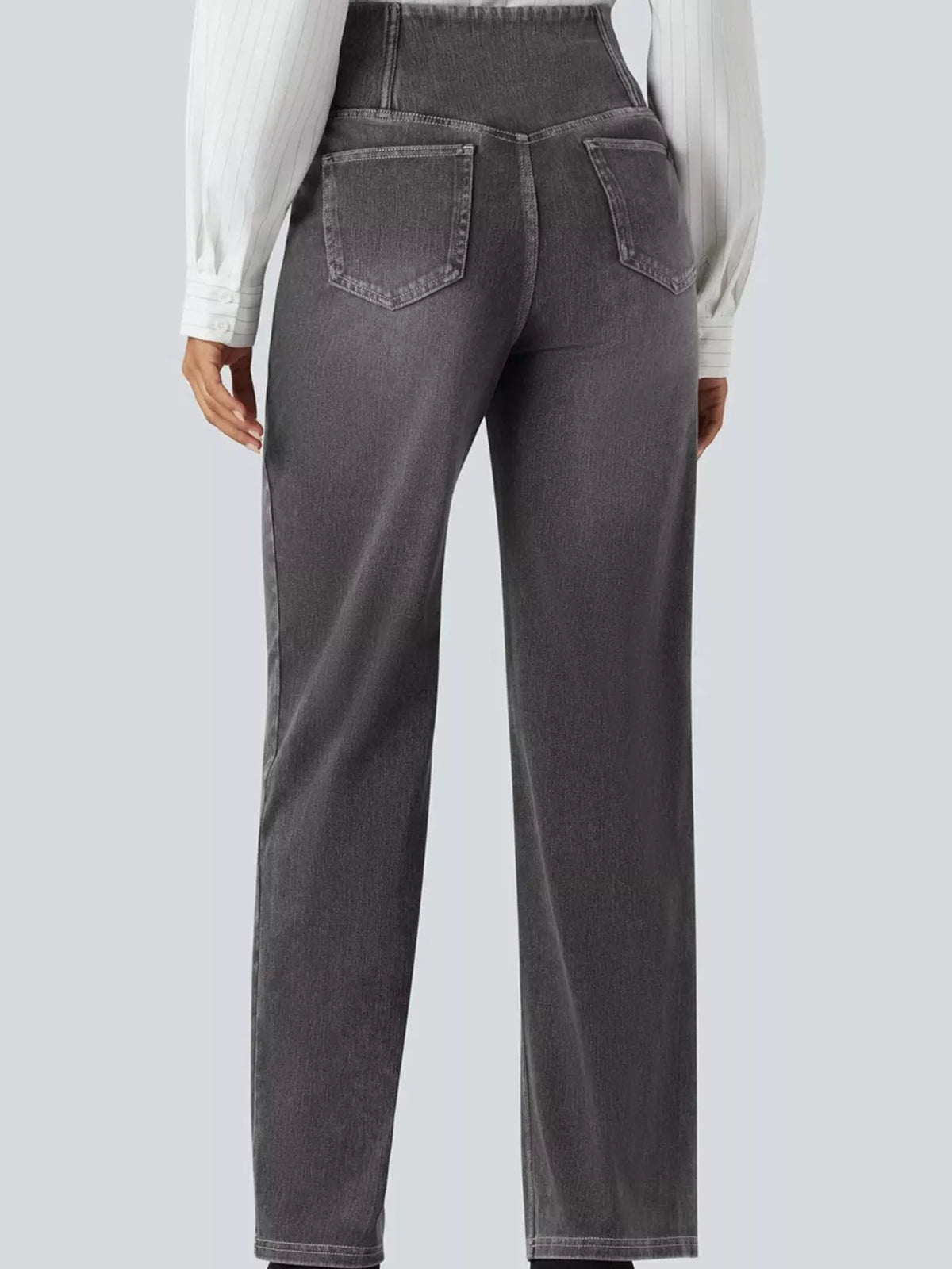 cat's whisker high-waisted cross-over waistband | dropsona - neutral - material texture