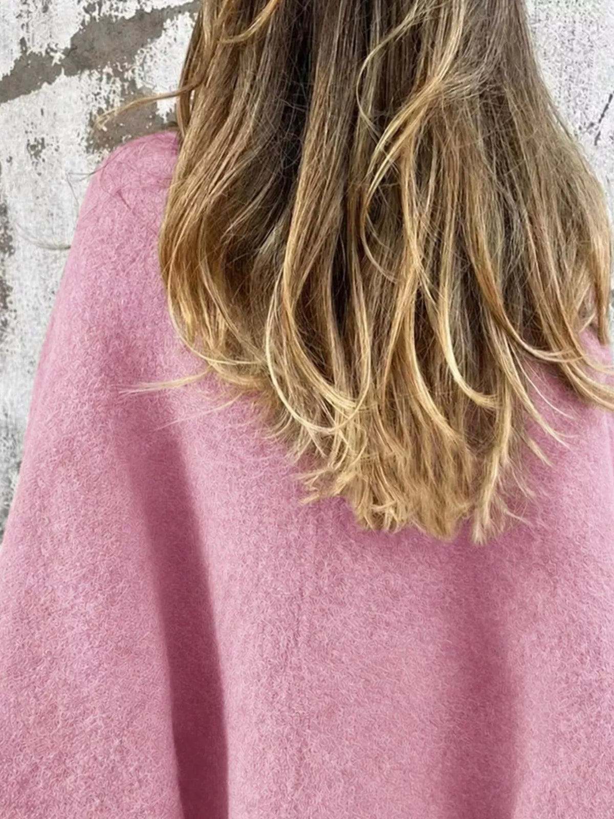 full size fuzzy texture open-front cropped outerwear | dropsona - neutral - usage example