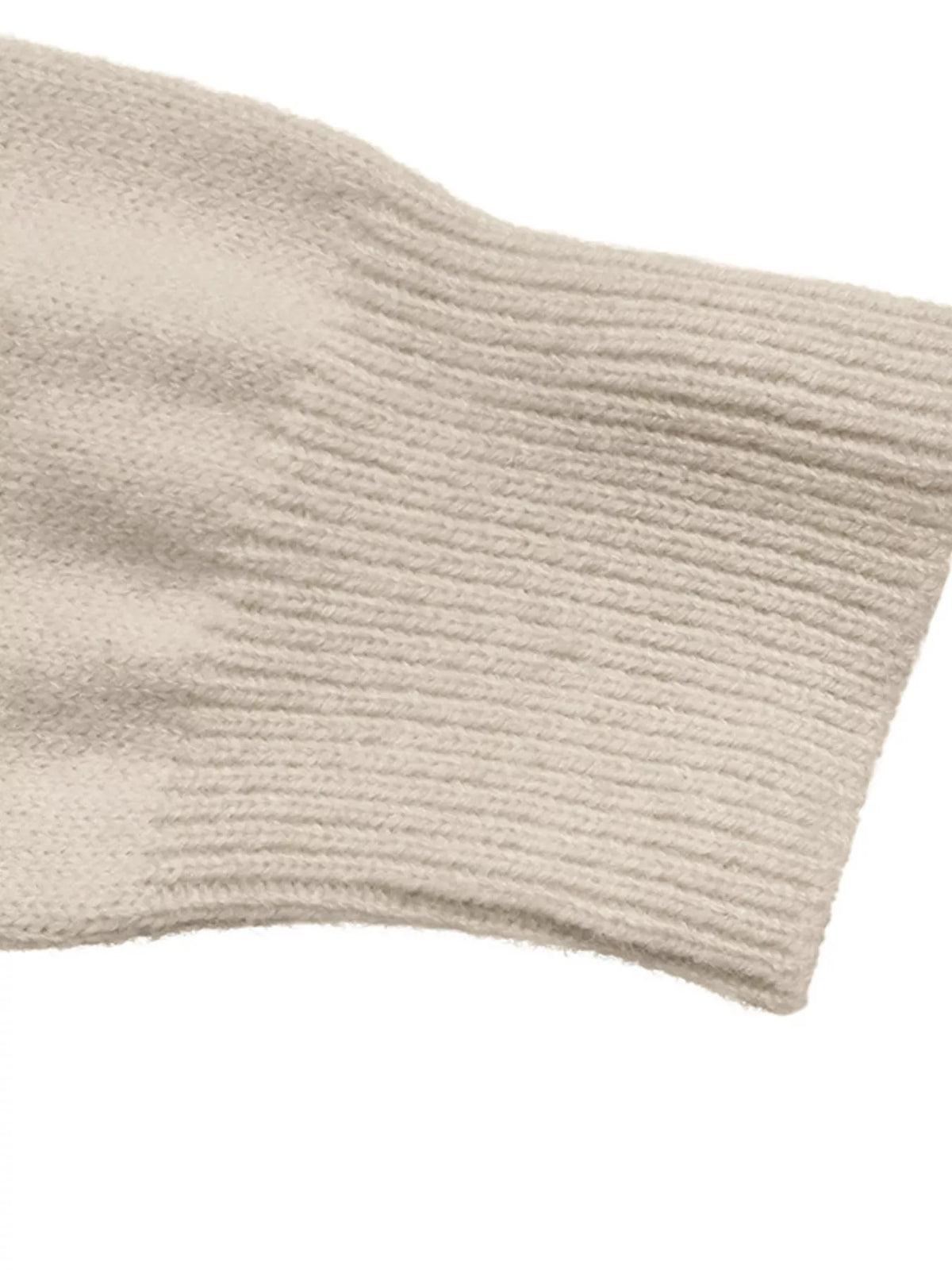 floral raglan sleeve sweater – applique | dropsona - neutral - front view
