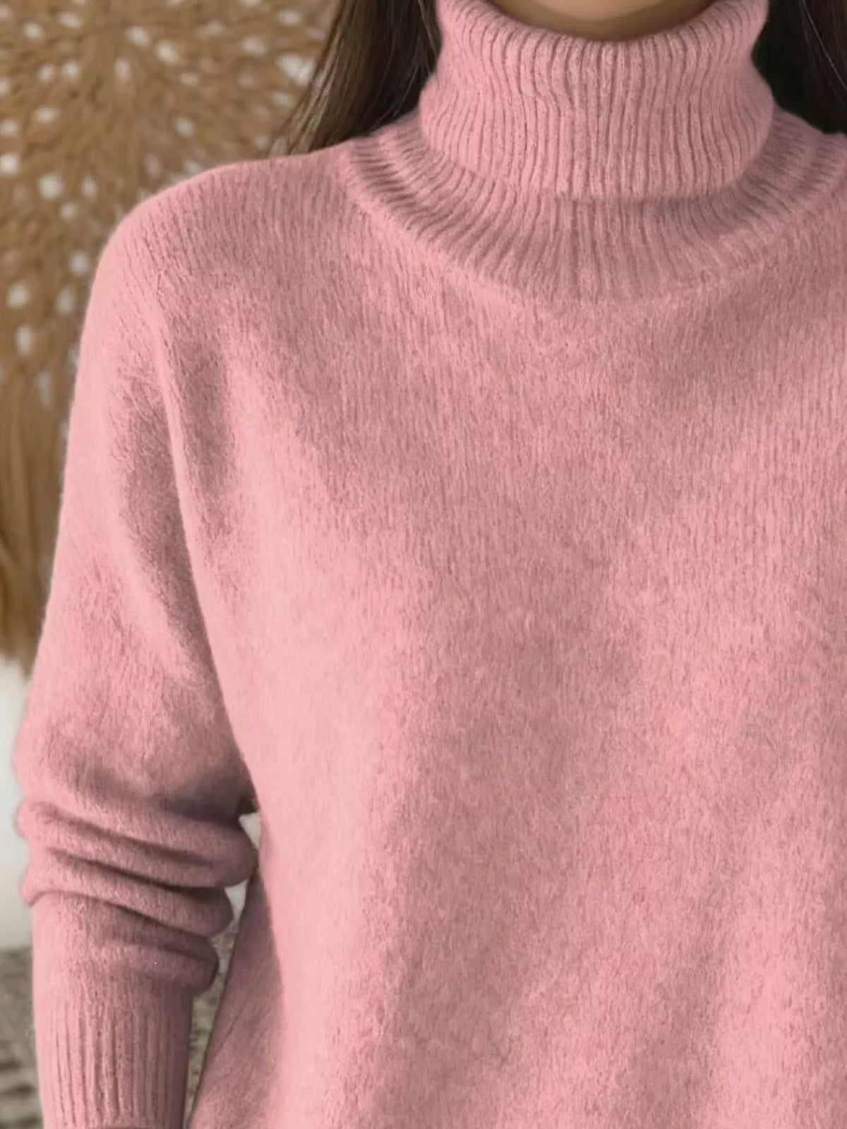 turtleneck long sleeve sweater – basic style | dropsona - neutral - usage example