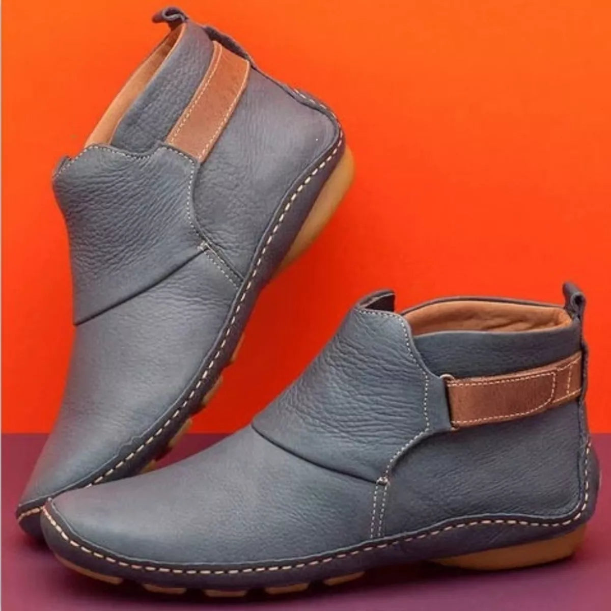 contrast strap detail ankle boots – dear monkey | dropsona - neutral - size reference