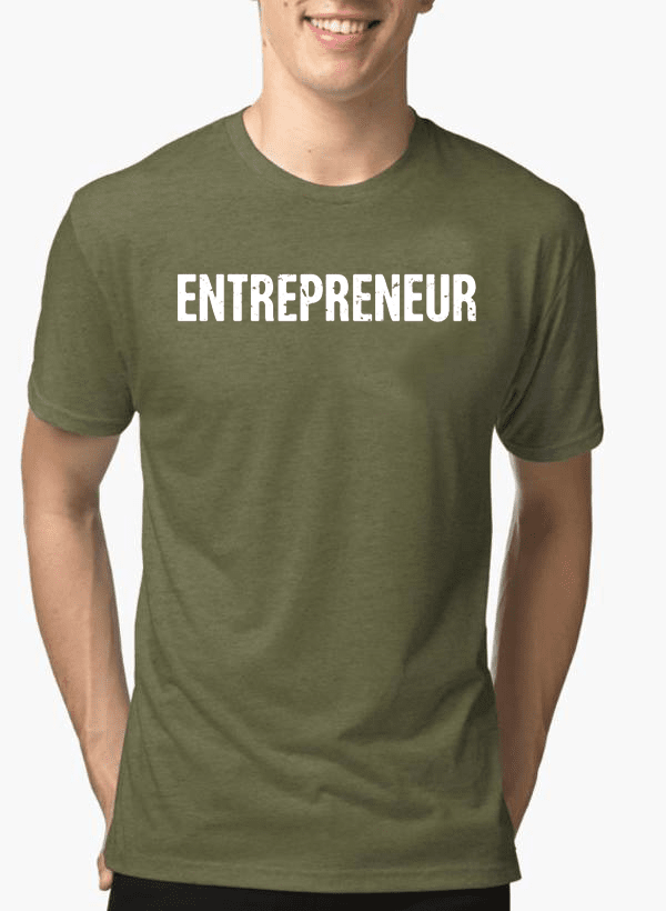 entrepreneur half sleeves melange t-shirt – shop onlin | dropsona - neutral - everyday use
