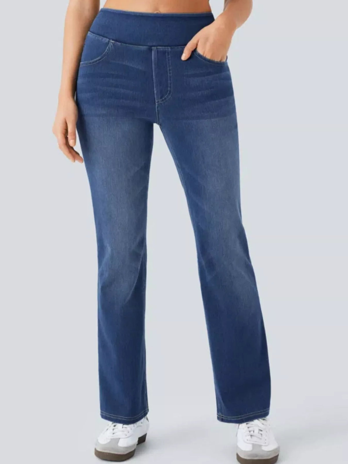 high waist slim fit jeans | dropsona 70% cotton, 30% polyester - neutral - packaging