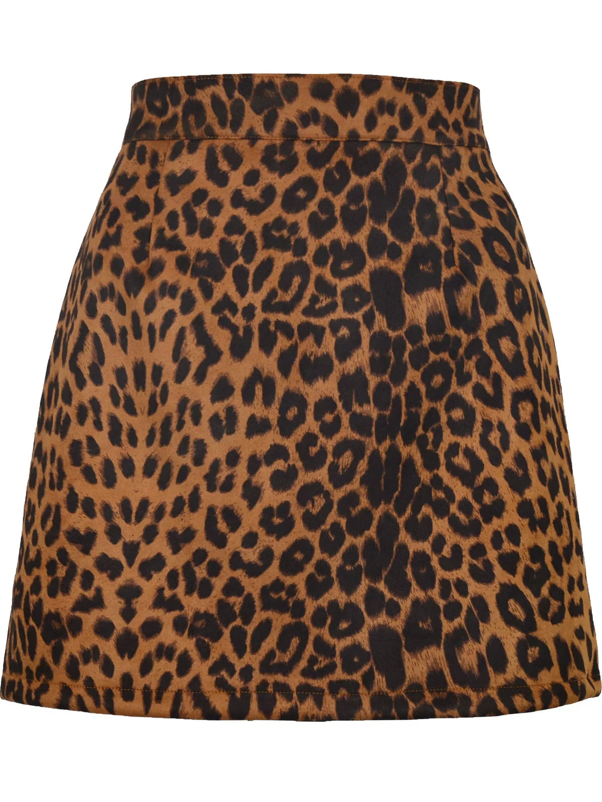 high-waisted slit skirt – zipper, slit, seam detail | dropsona - neutral - usage example