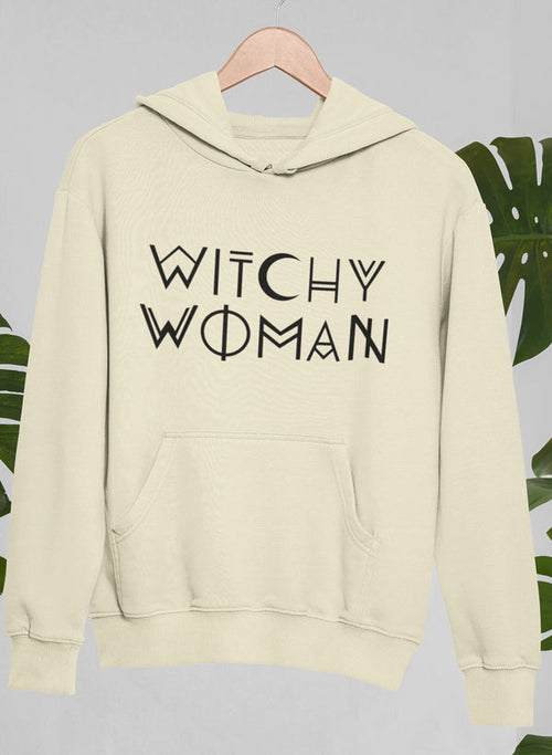 witchy woman hoodie – shop cool designed by hun | dropsona - neutral - front view
