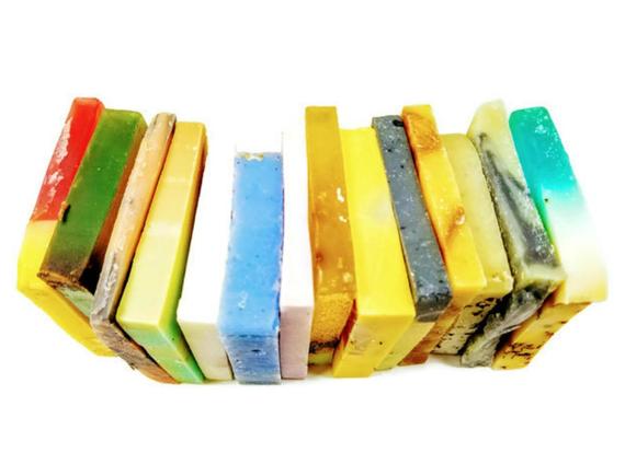 vegan soap/soap sampler/soap samples/soap – this listi | dropsona - neutral - material texture