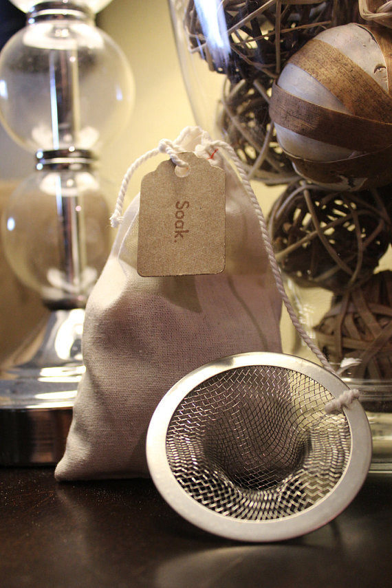 sexy organic bath tea or sachet – this ultra orga | dropsona - neutral - close-up detail