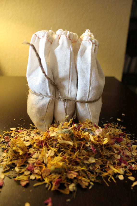 perfect baby organic bath tea/ sachet – this wonderful | dropsona - neutral - close-up detail