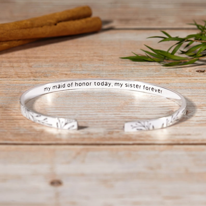 bridesmaid bracelet gift, proposal ma | dropsona - neutral - usage example