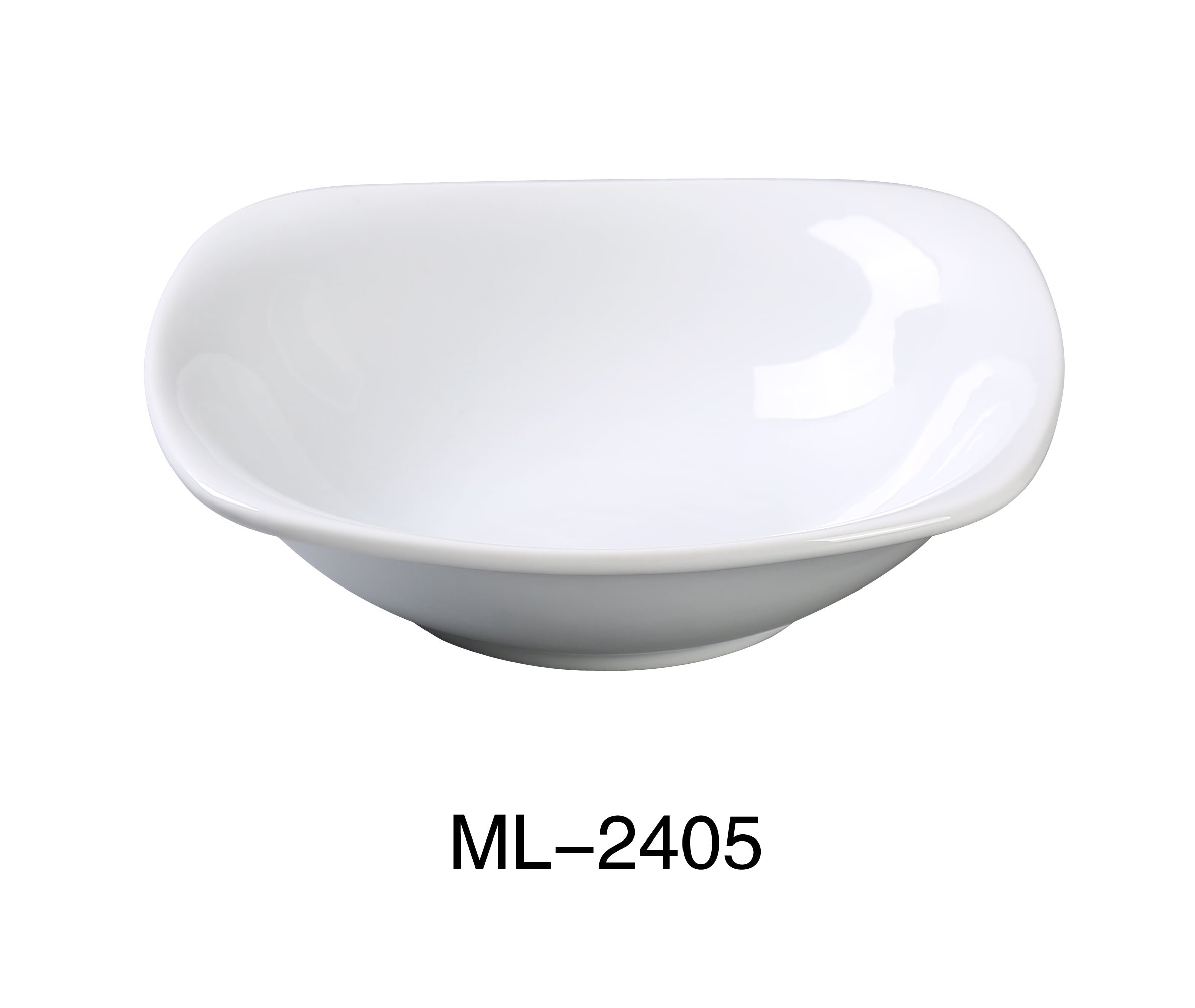 yanco ml-2405 mainland 5 1/2" x 1 square bowl wit | dropsona - neutral - everyday use